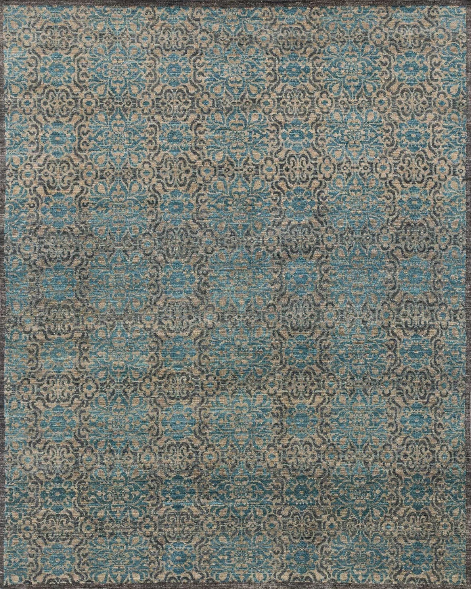 Essex EQ 02 Twill / Blue Rug - Baconco