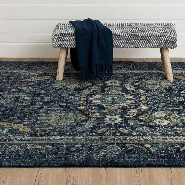 Estate 92317 50102 Cumbria Indigo Rug - Baconco