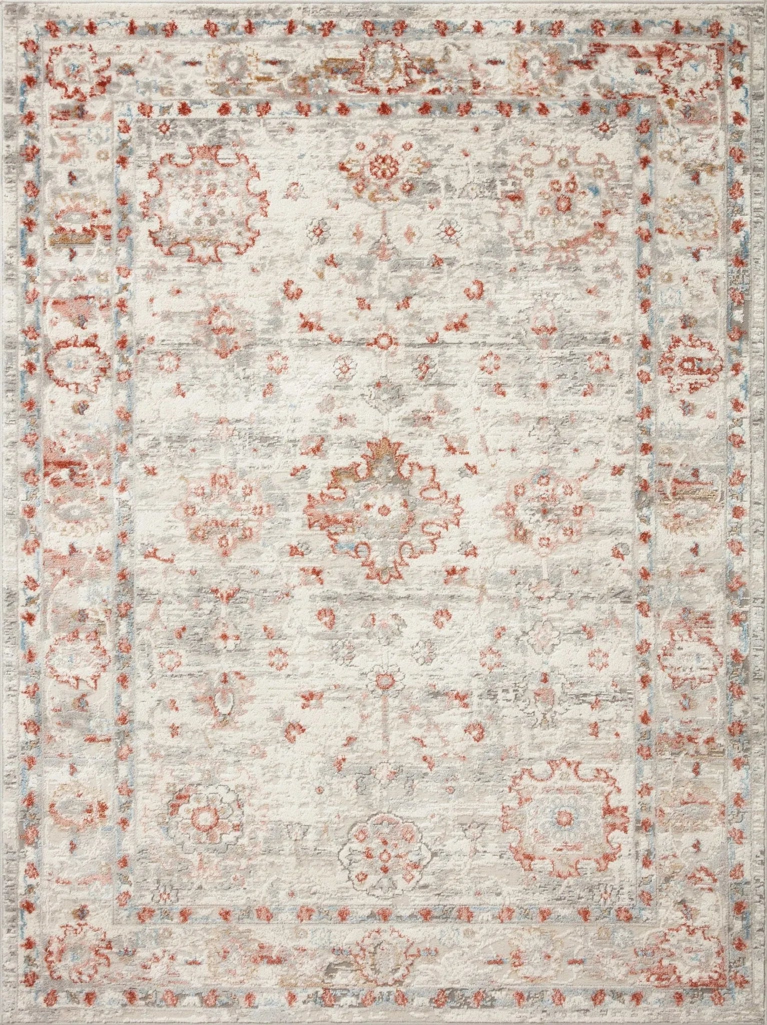 Estelle Est-01 Ivory/Rust Rug - Baconco