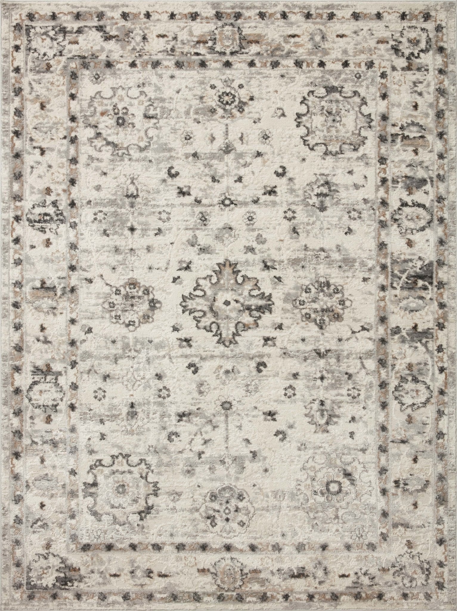 Estelle Est-01 Ivory/Stone Rug - Baconco