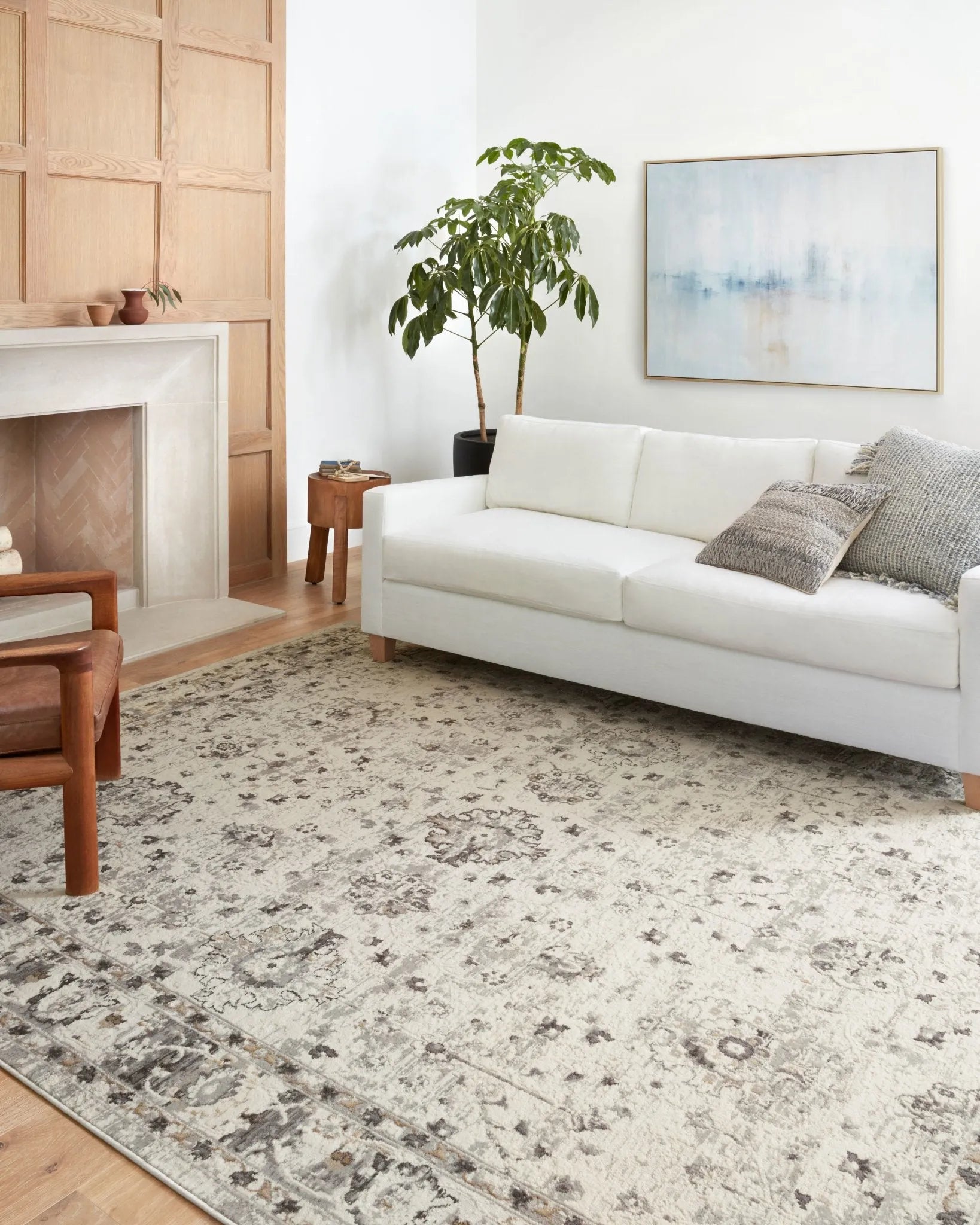 Estelle Est-01 Ivory/Stone Rug - Baconco