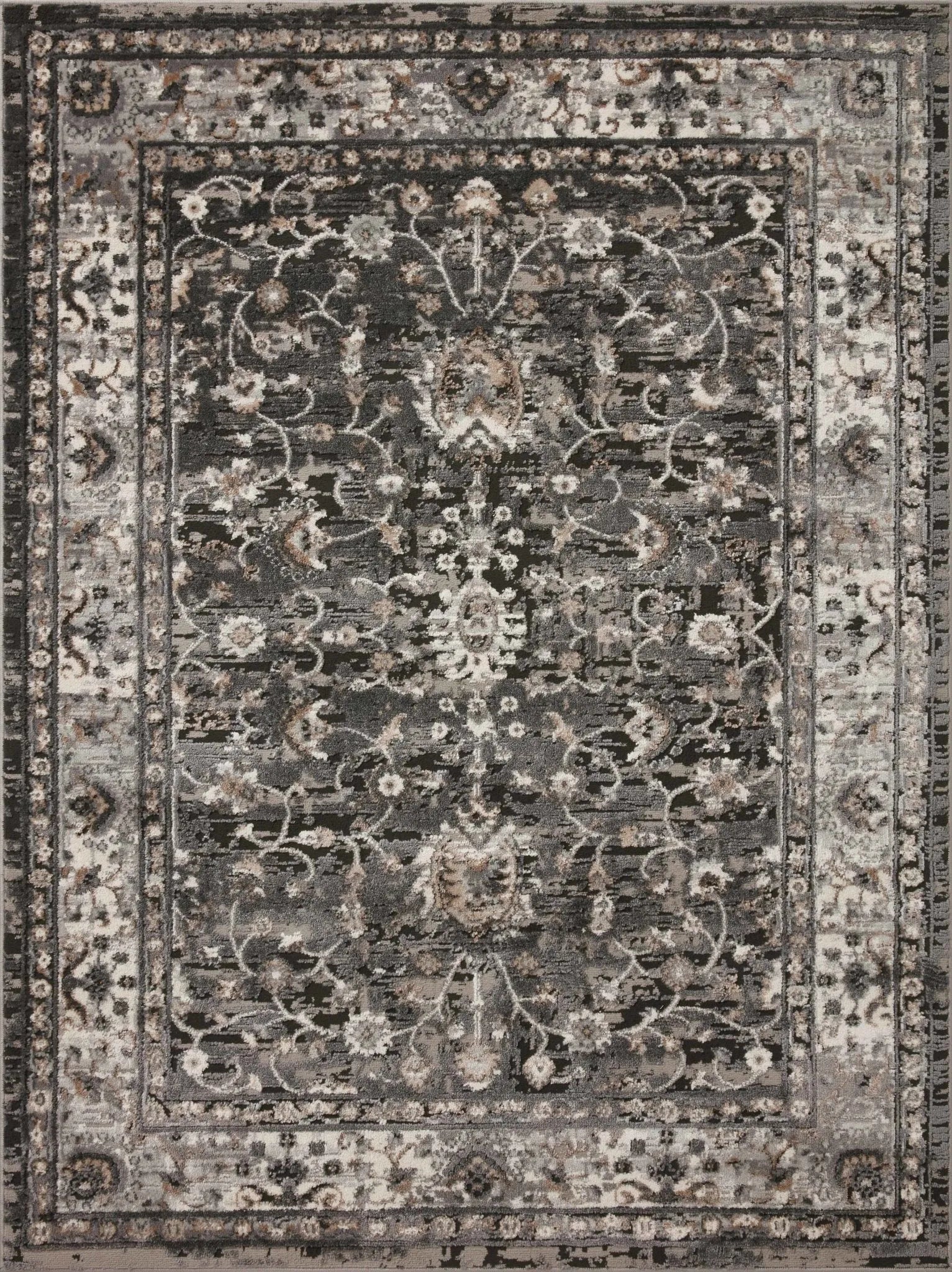 Estelle Est-02 Charcoal/Grey Rug - Baconco