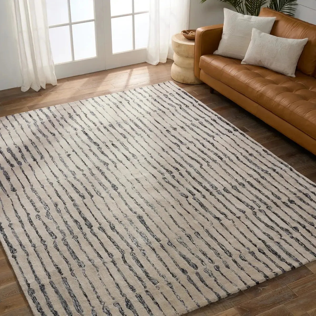 Etho by Nikki Chu ENK13 Saville Fog / Peat Rug - Baconco