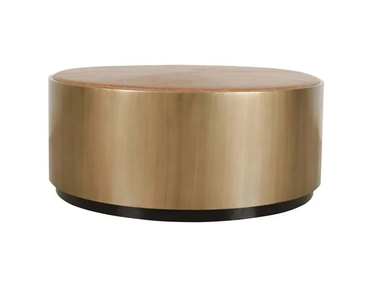 Evan 40" Round Coffee Table W/Casters - Baconco