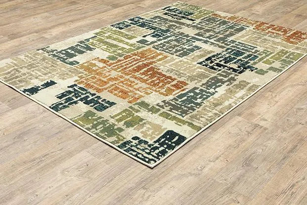 Evandale 9836A Beige/Multi Rug - Baconco