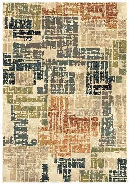 Evandale 9836A Beige/Multi Rug - Baconco