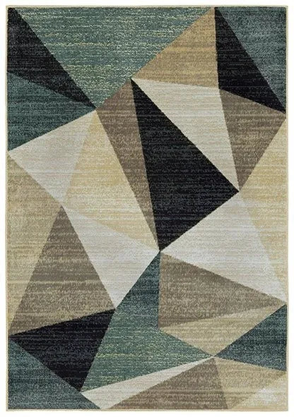 Evandale 9841B Grey/Blue Rug - Baconco