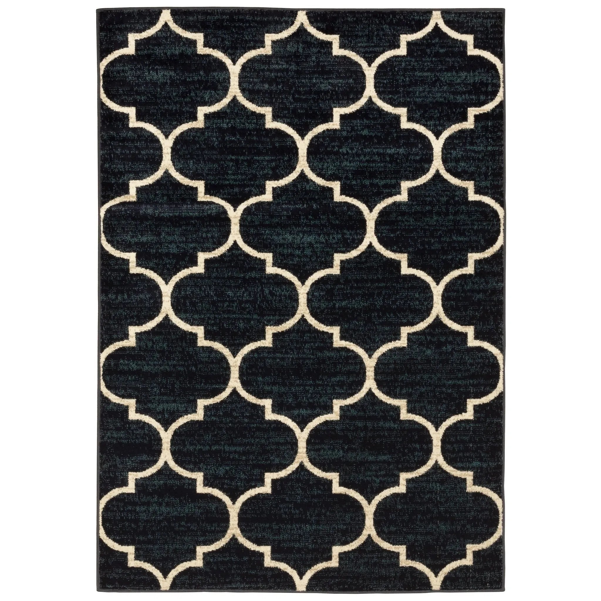 Evandale 9853B Navy/Ivory Rug - Baconco