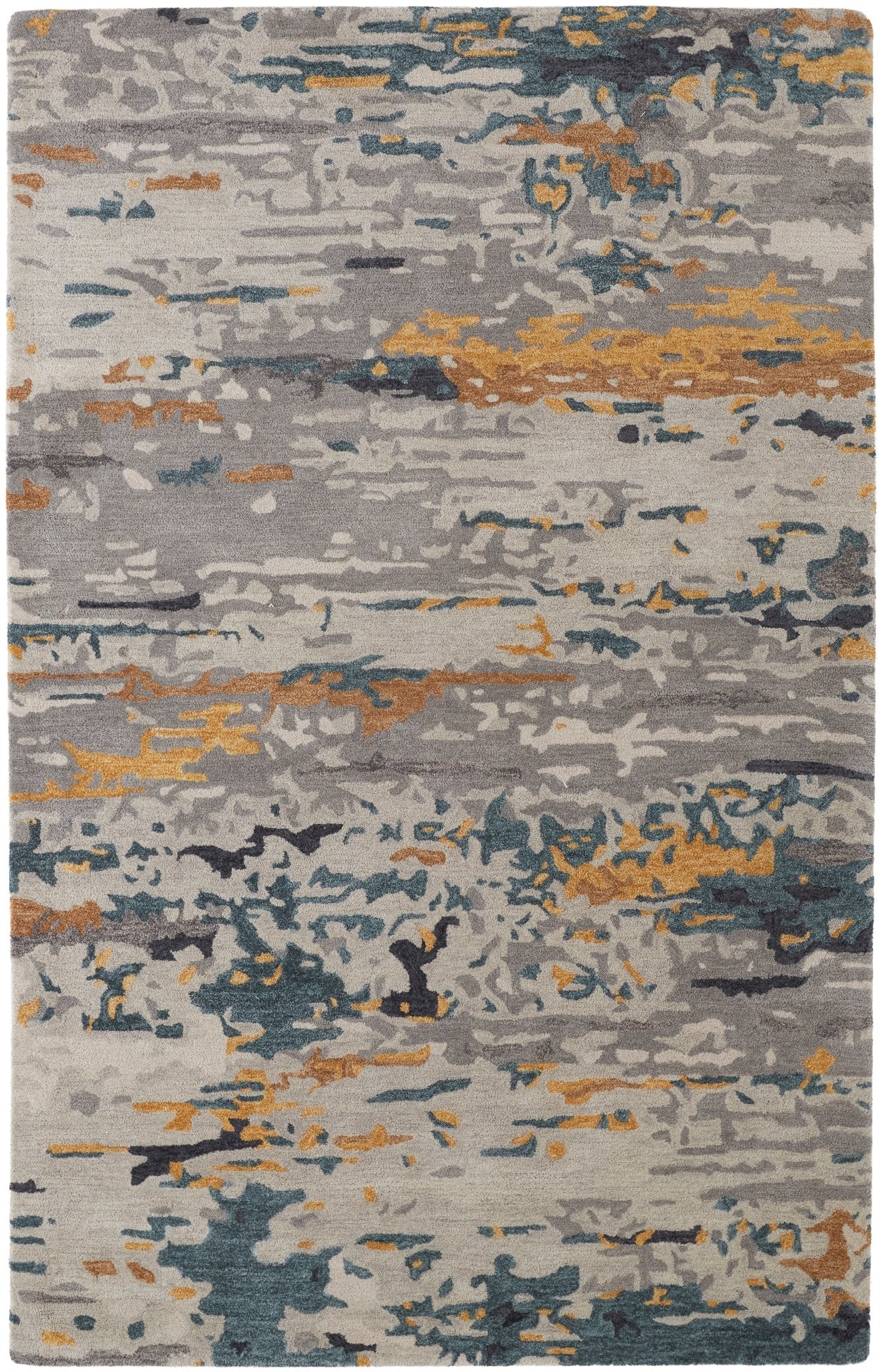 Everley EVE8644F Gray/Yellow Rug - Baconco