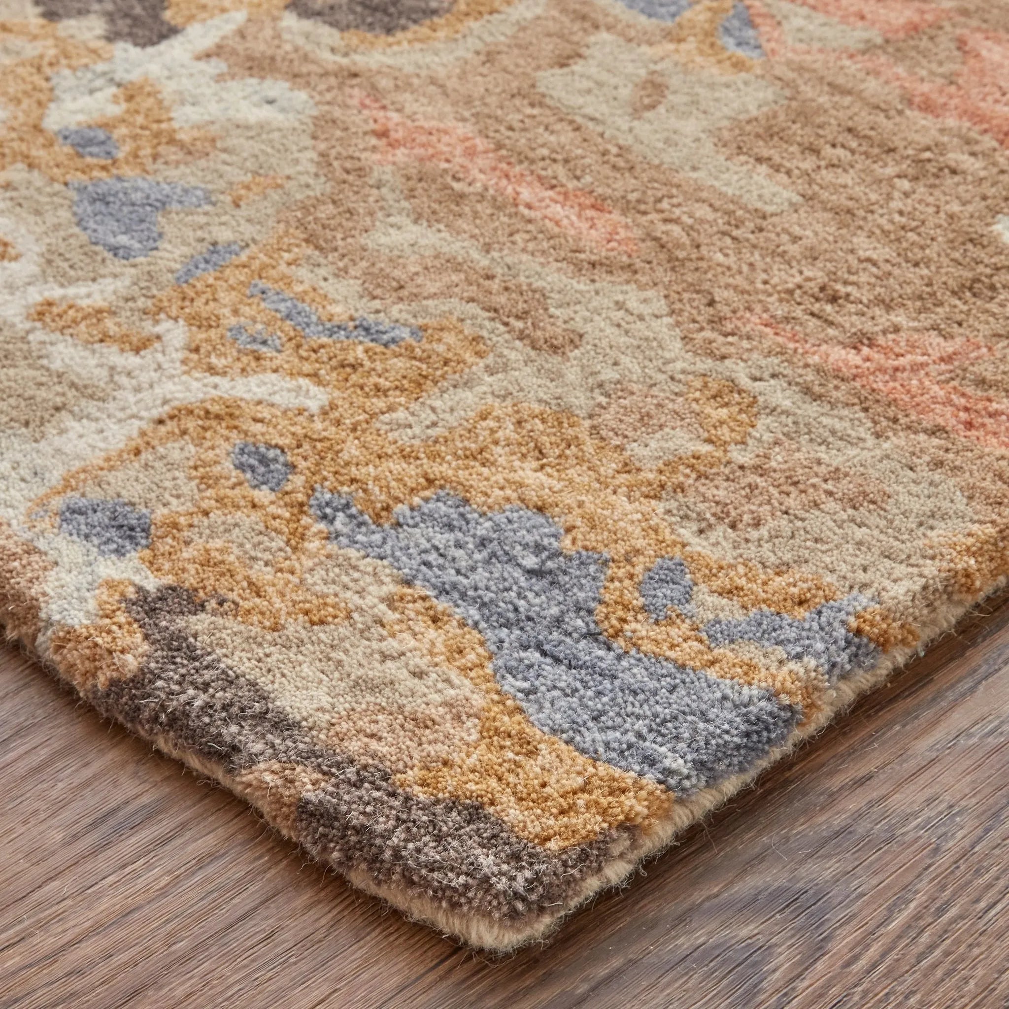 Everley EVE8644F Tan/Blue Rug - Baconco