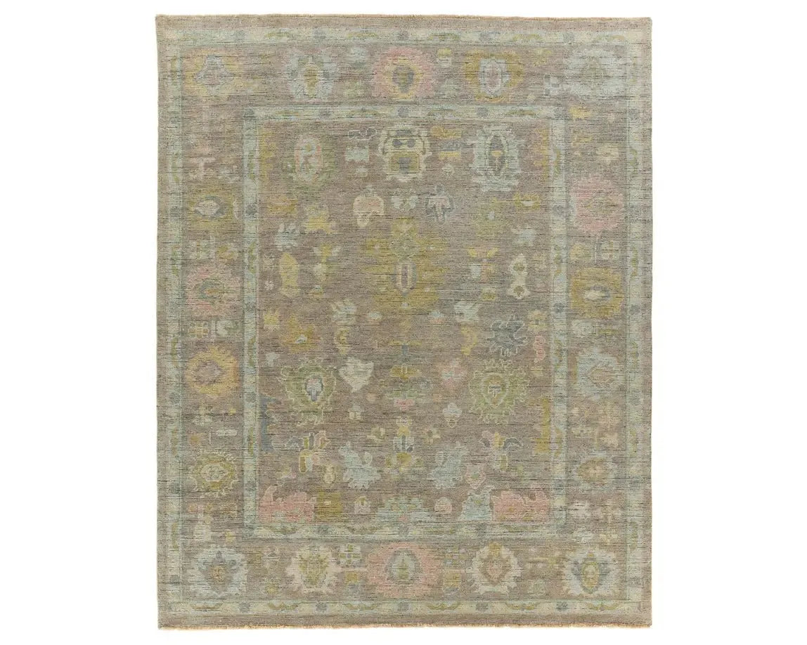 Everly EVE01 Green Rug - Baconco