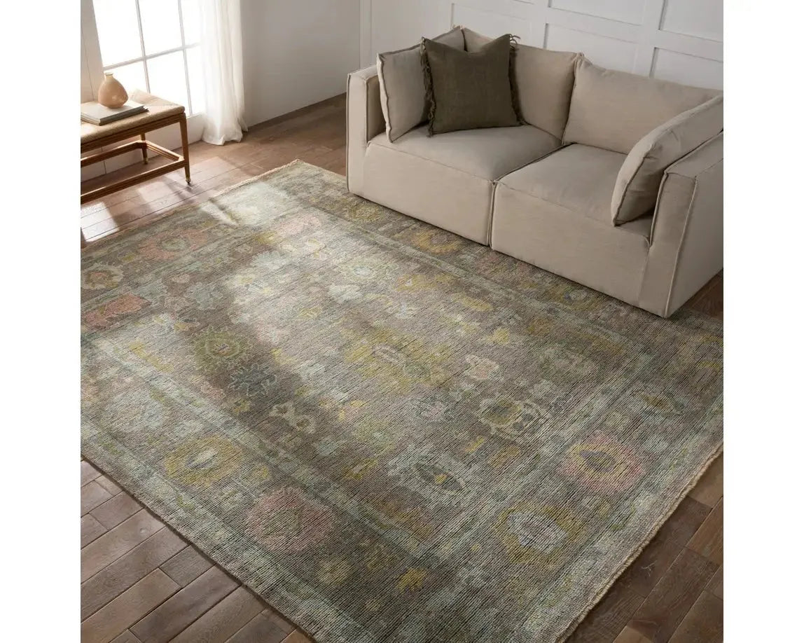 Everly EVE01 Green Rug - Baconco