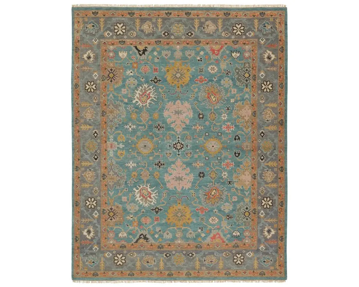 Everly EVE03 Blue Rug - Baconco