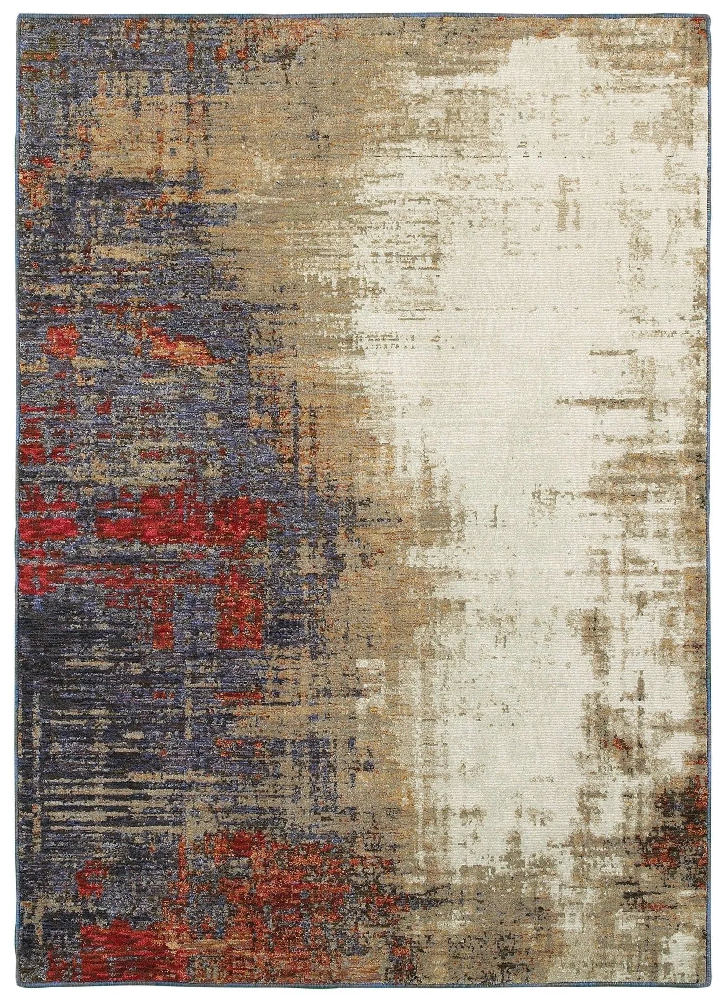 Evolution 8001A Ivory/ Multi Rug - Baconco