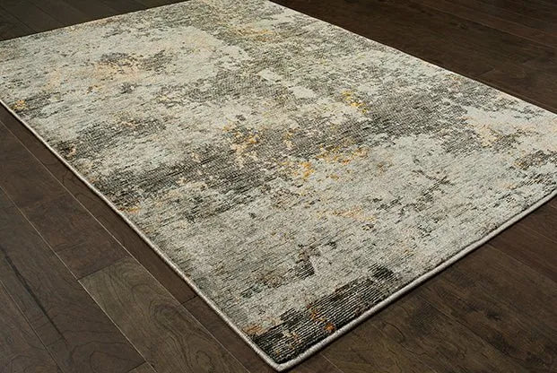 Evolution 8025B Grey/ Gold Rug - Baconco