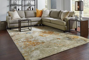 Evolution 8031B Gold/ Beige Rug - Baconco