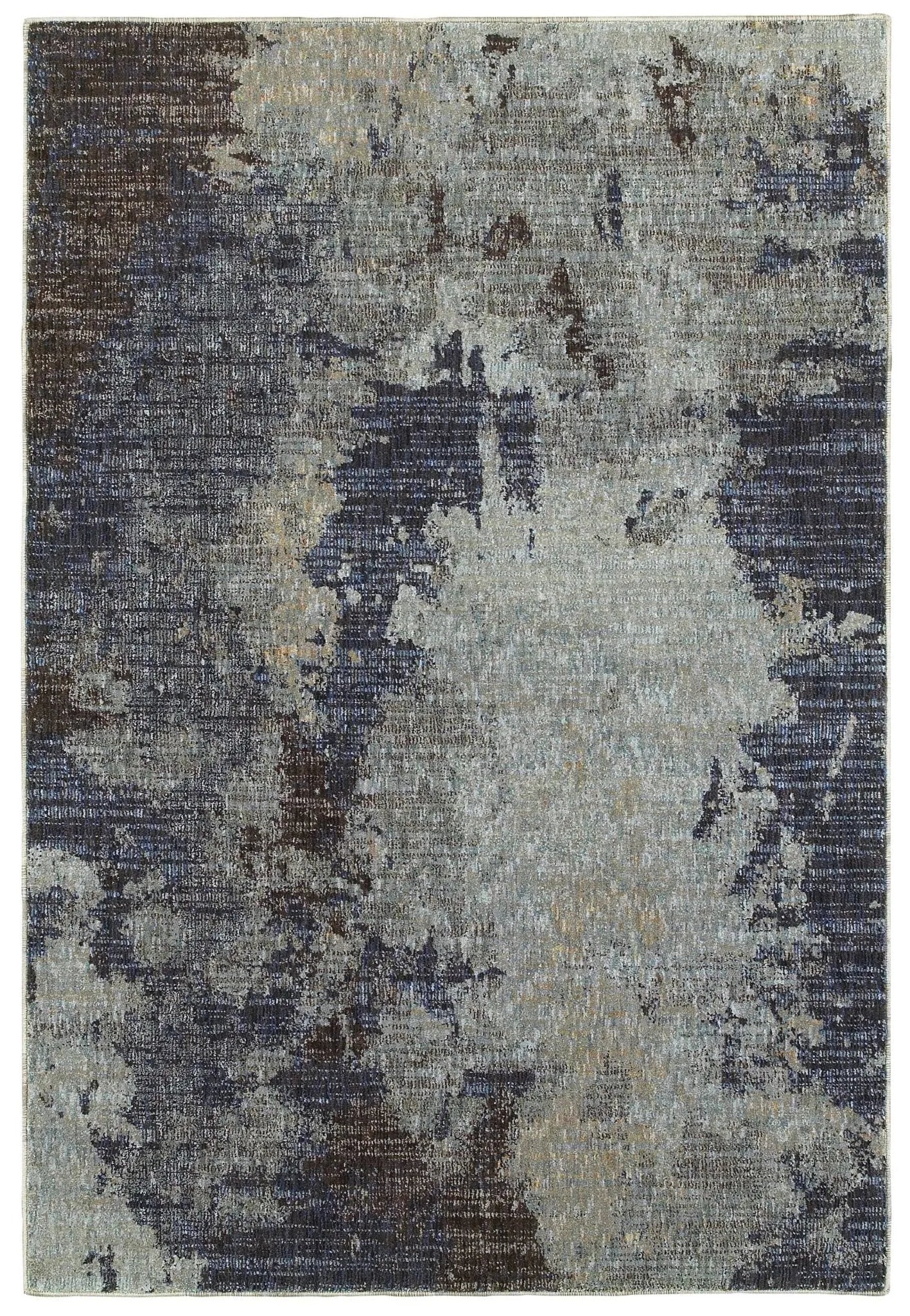 Evolution 8049B Navy/ Blue Rug - Baconco