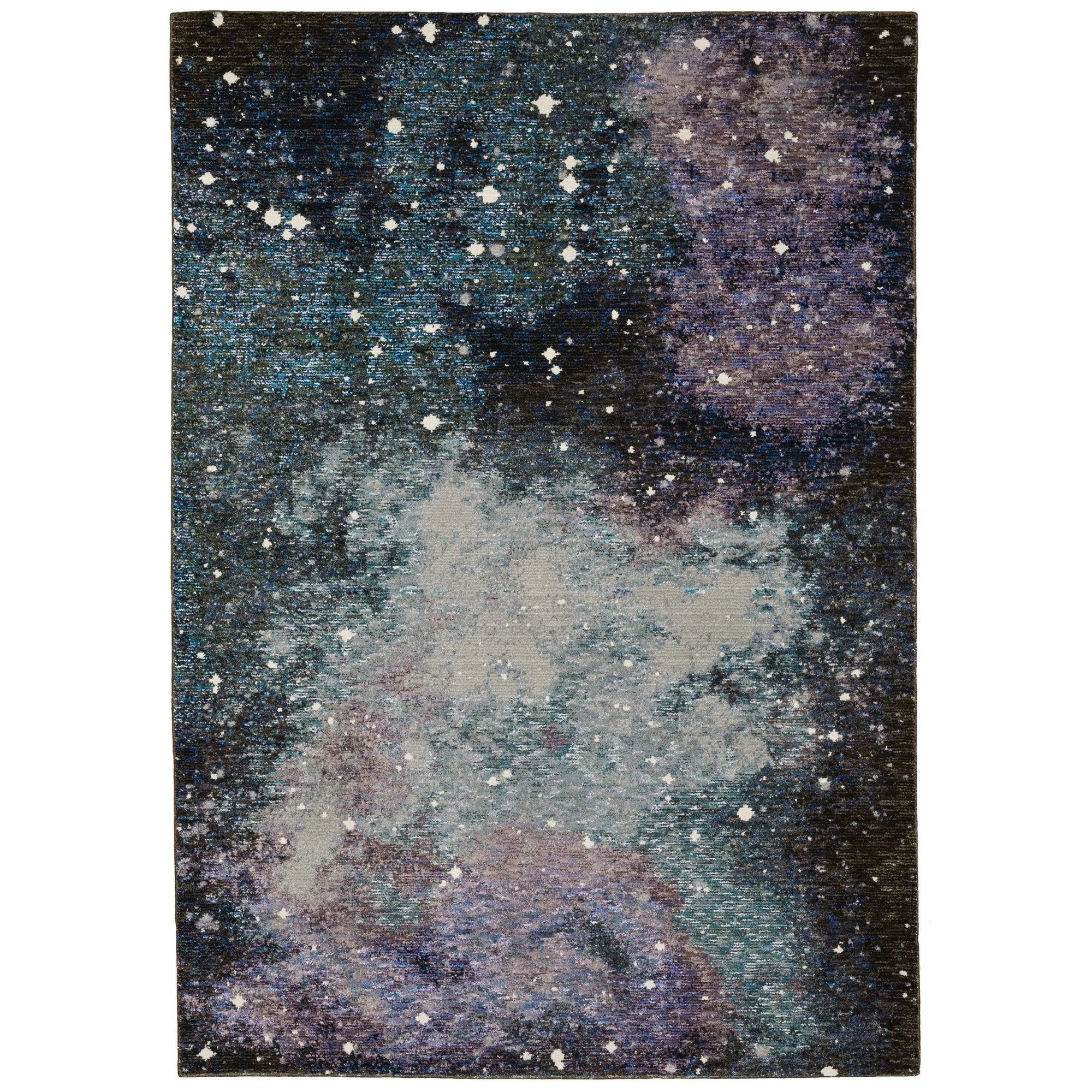 Evolution 958A Midnight/Purple Rug - Baconco