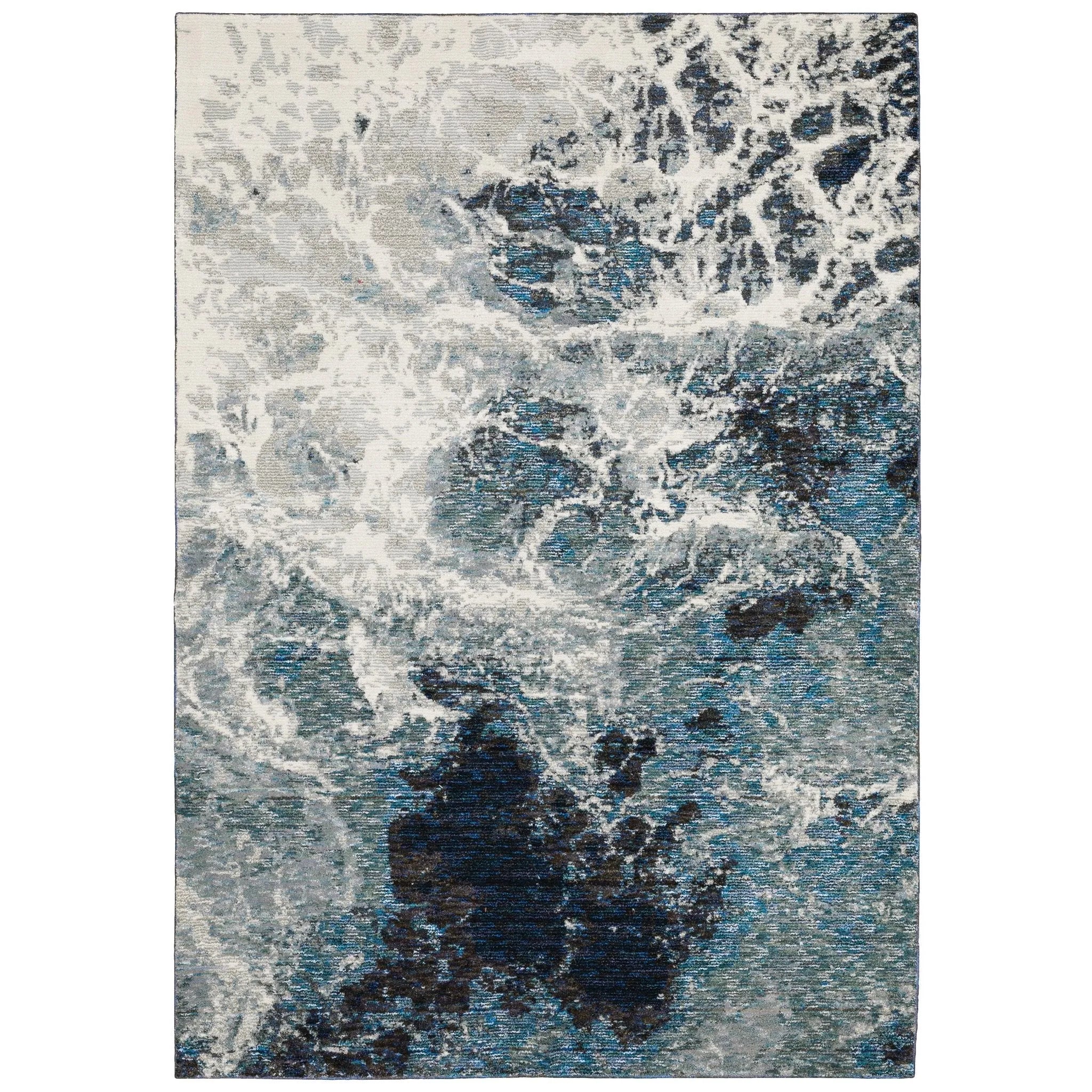 Evolution 962A Blue/Ivory Rug - Baconco