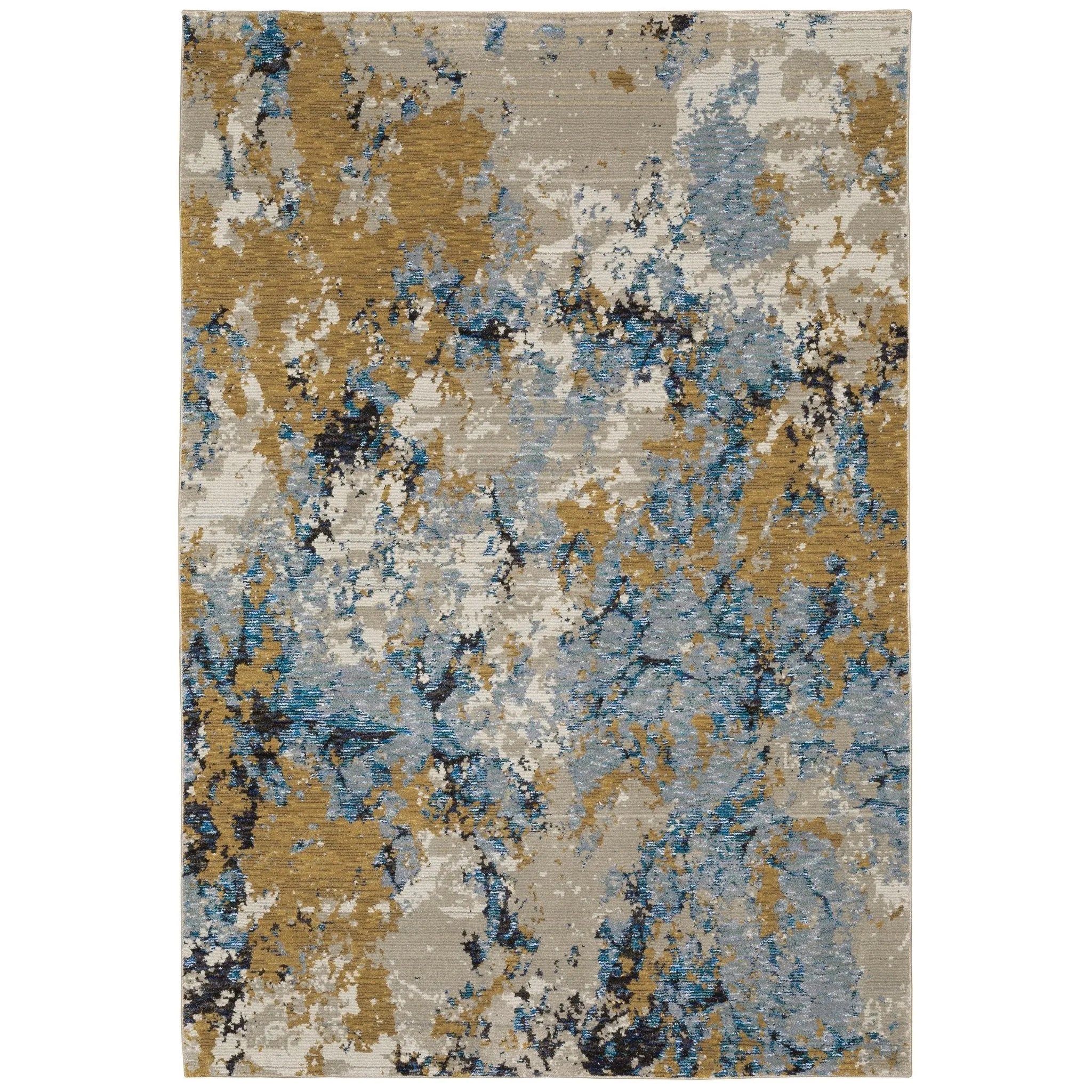 Evolution 980A Blue/Gold Rug - Baconco