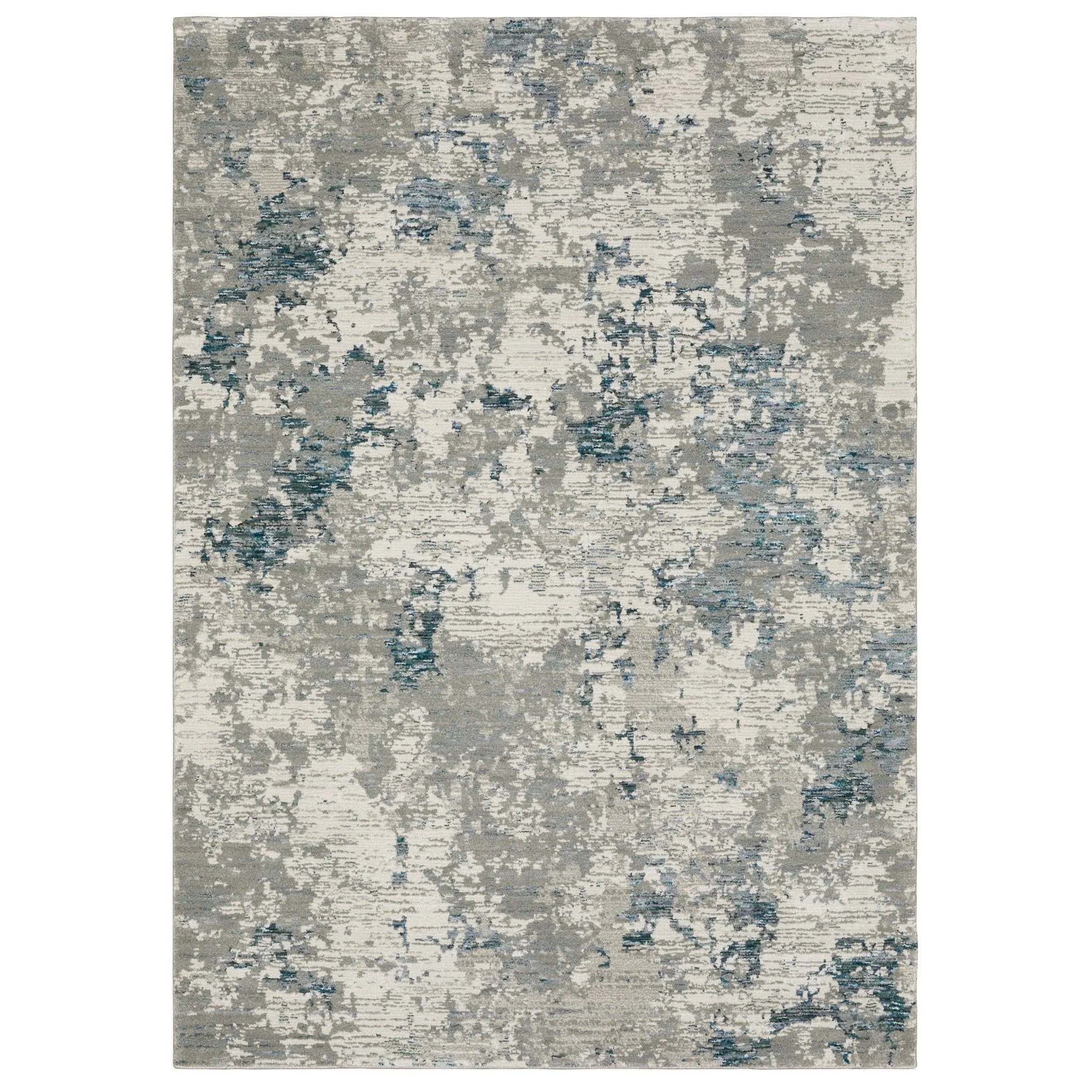 Evolution 984D Grey/Blue Rug - Baconco