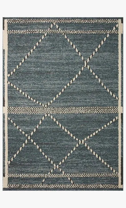 Fabian FAB-01 Denim/Charcoal Rug - Baconco