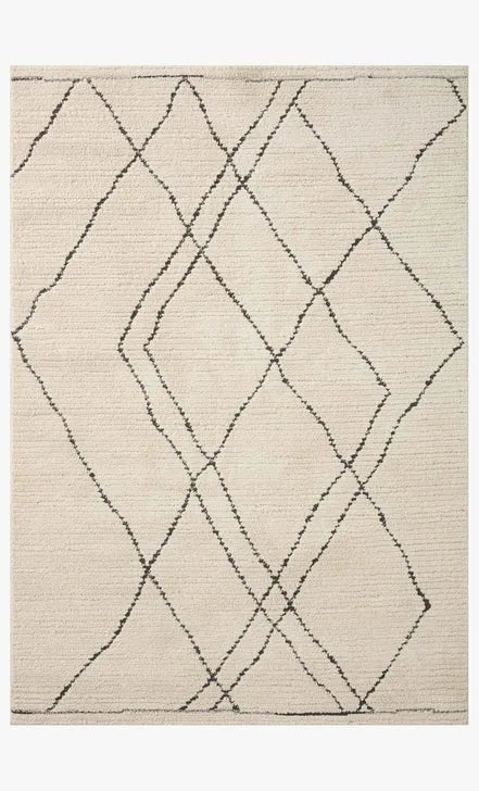 Fabian FAB-02 Ivory/Charcoal Rug - Baconco