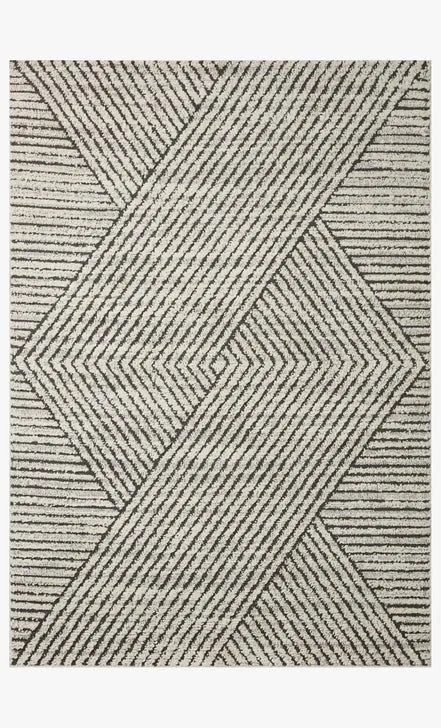 Fabian FAB-06 Charcoal/Ivory Rug - Baconco