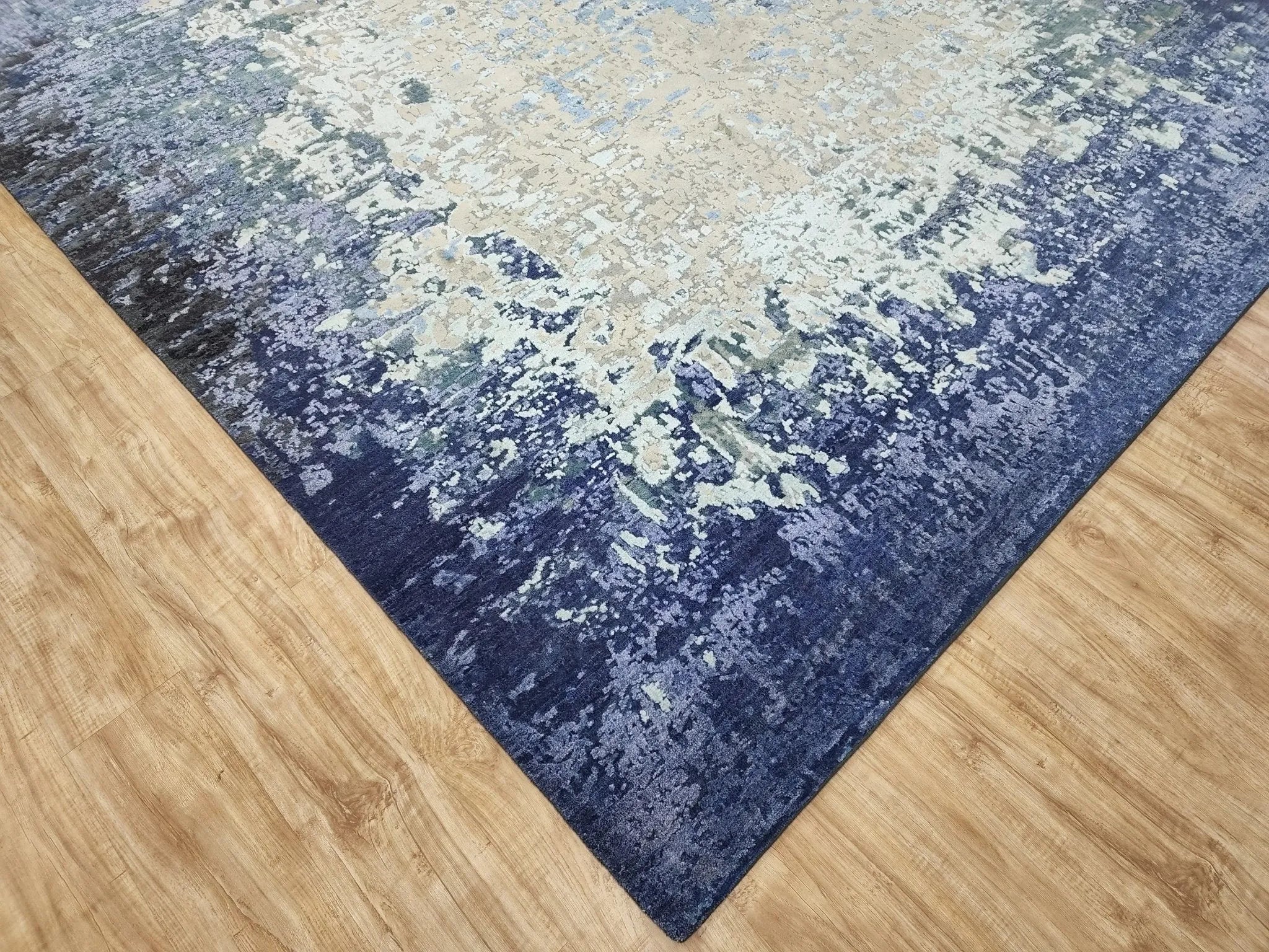 Faire 1496 Blue/Cream Rug - Baconco