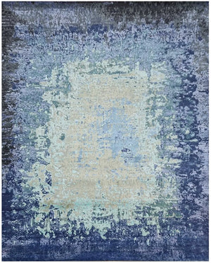 Faire 1496 Blue/Cream Rug - Baconco