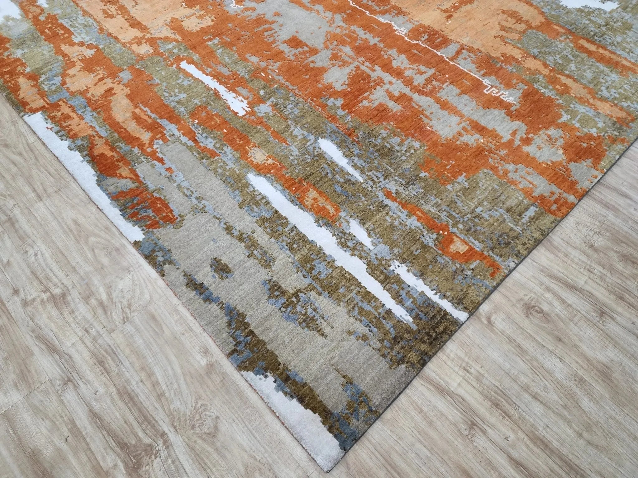 Faire 5018 Orange/Brown Rug - Baconco