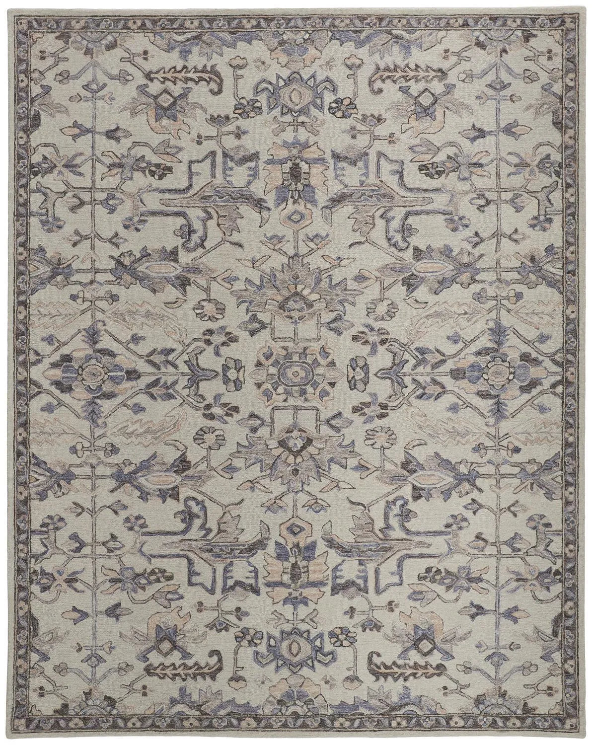 Fallon 8838F Gray/Blue Rug - Baconco