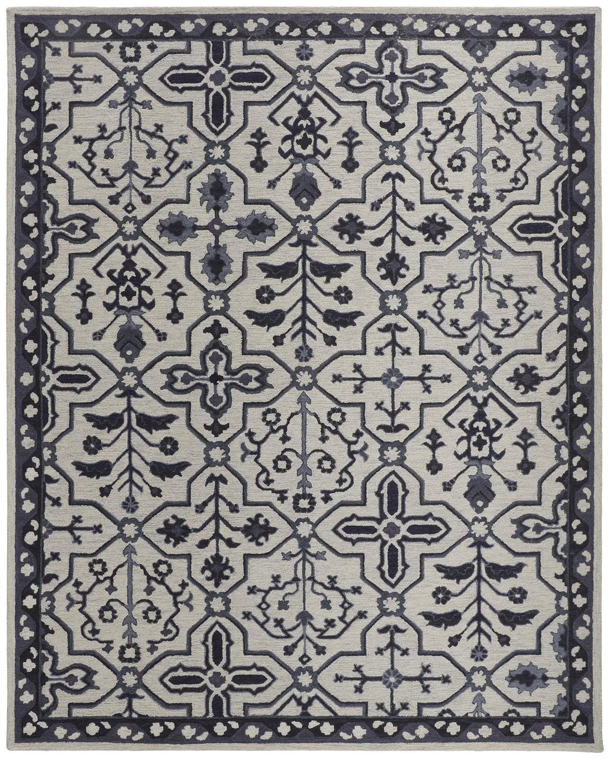 Fallon 8839F Gray/Blue Rug - Baconco