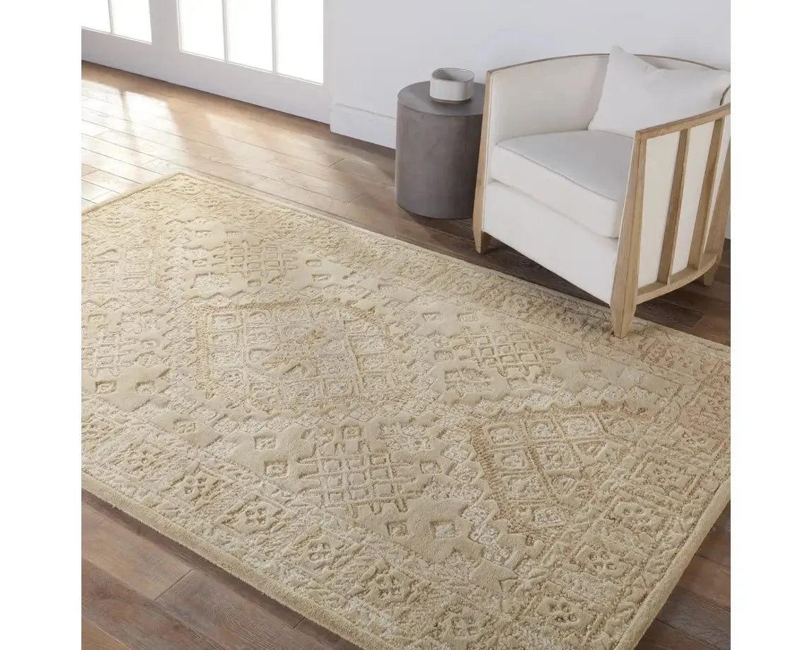 Farryn FAR01 Ivory Rug - Baconco