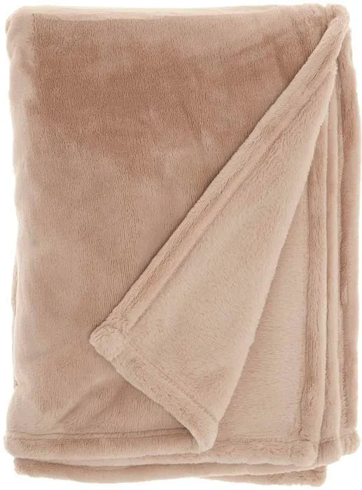 Faux Fur AP102 Blush Throw Blanket - Baconco