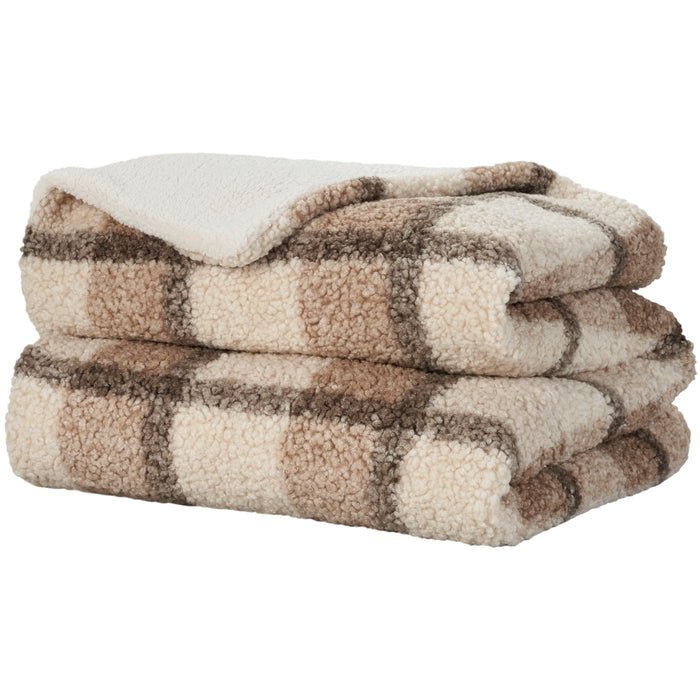Faux Fur RD320 Brown Throw Blanket - Baconco