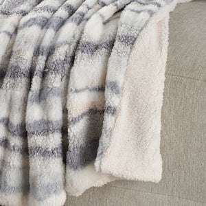 Faux Fur RD520 Blue Throw Blanket - Baconco