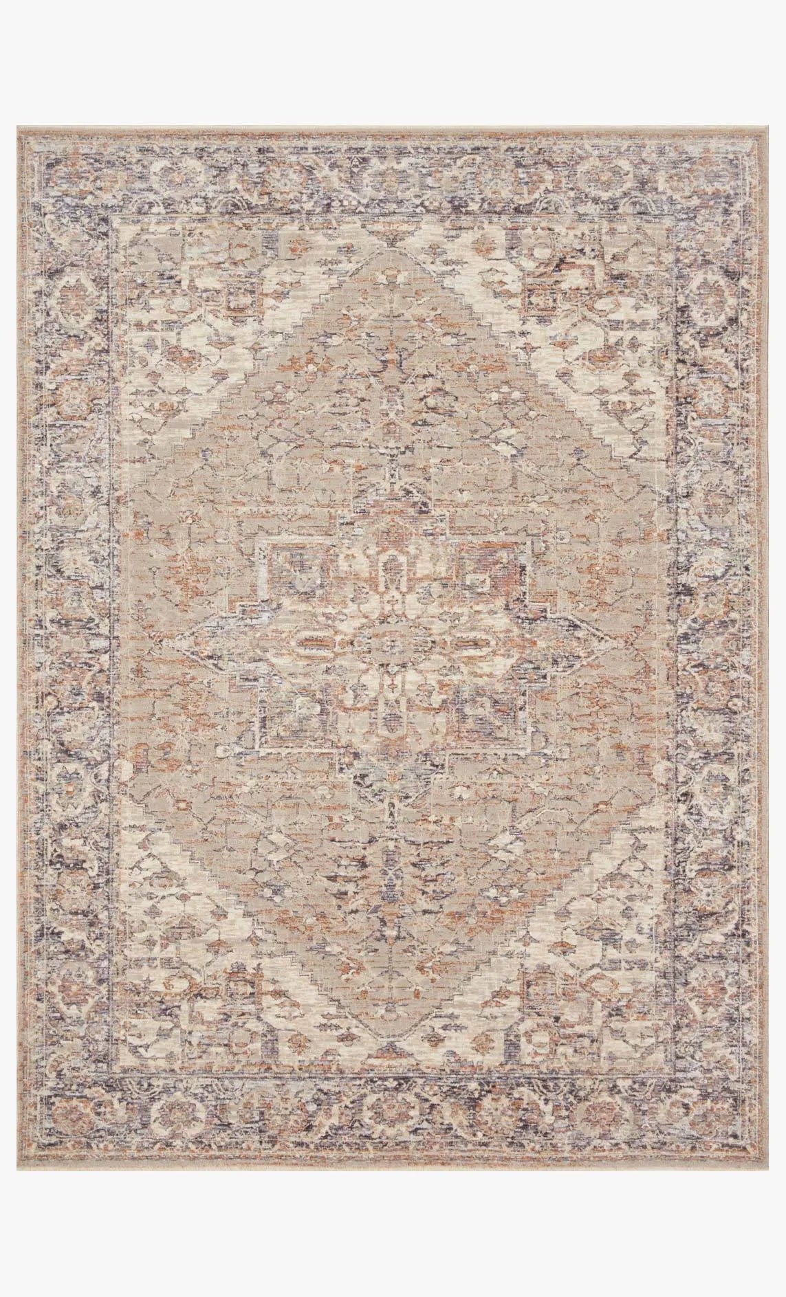 Faye Fay-01 Taupe/Denim Rug - Baconco