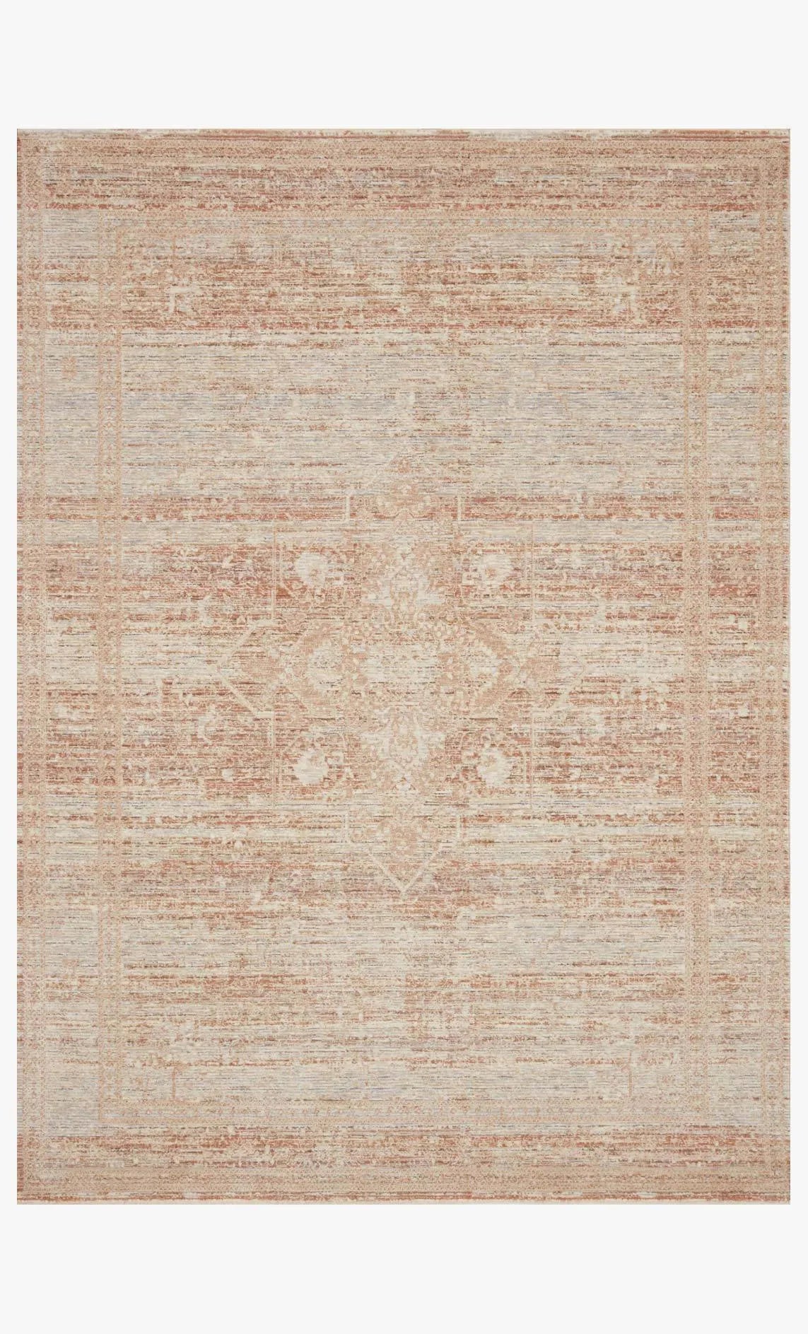 Faye Fay-08 Terracotta/Sky Rug - Baconco