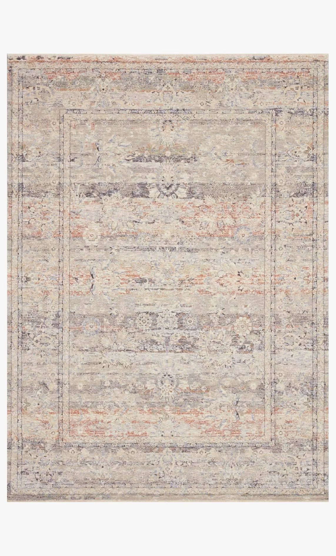 Faye Fay-09 Denim/Rust Rug - Baconco