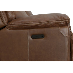 Fenwick Power Reclining Loveseat with Console and Power Headrests - Baconco