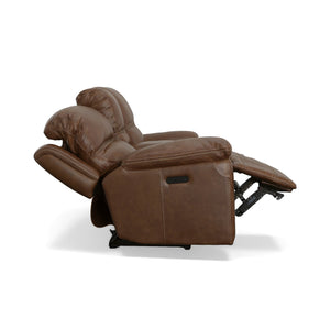 Fenwick Power Reclining Loveseat with Console and Power Headrests - Baconco