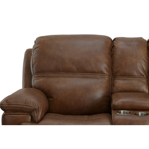 Fenwick Power Reclining Loveseat with Console and Power Headrests - Baconco