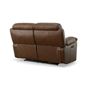 Fenwick Power Reclining Loveseat with Power Headrests - Baconco