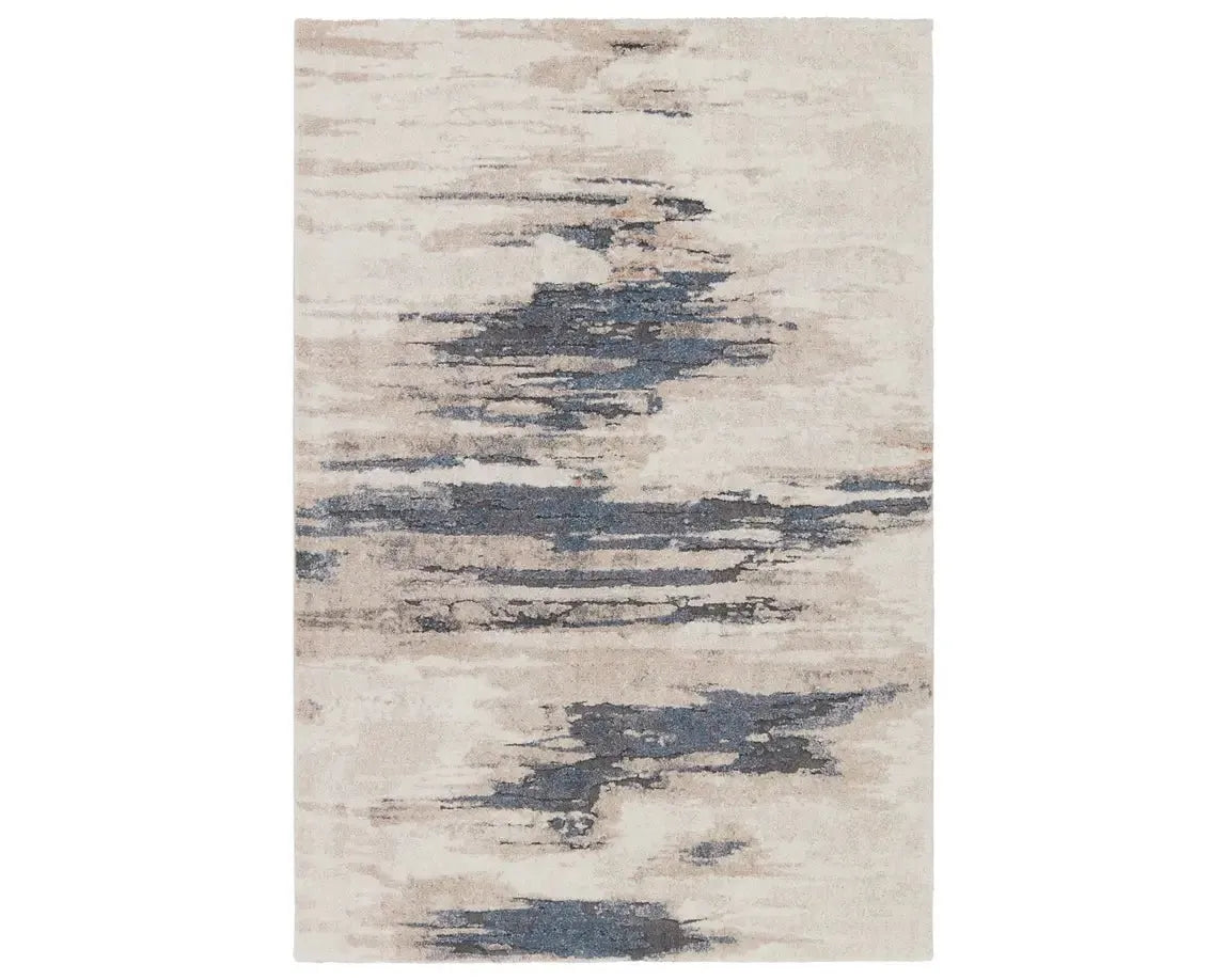 Ferris FRR08 Cream/Blue Rug - Baconco