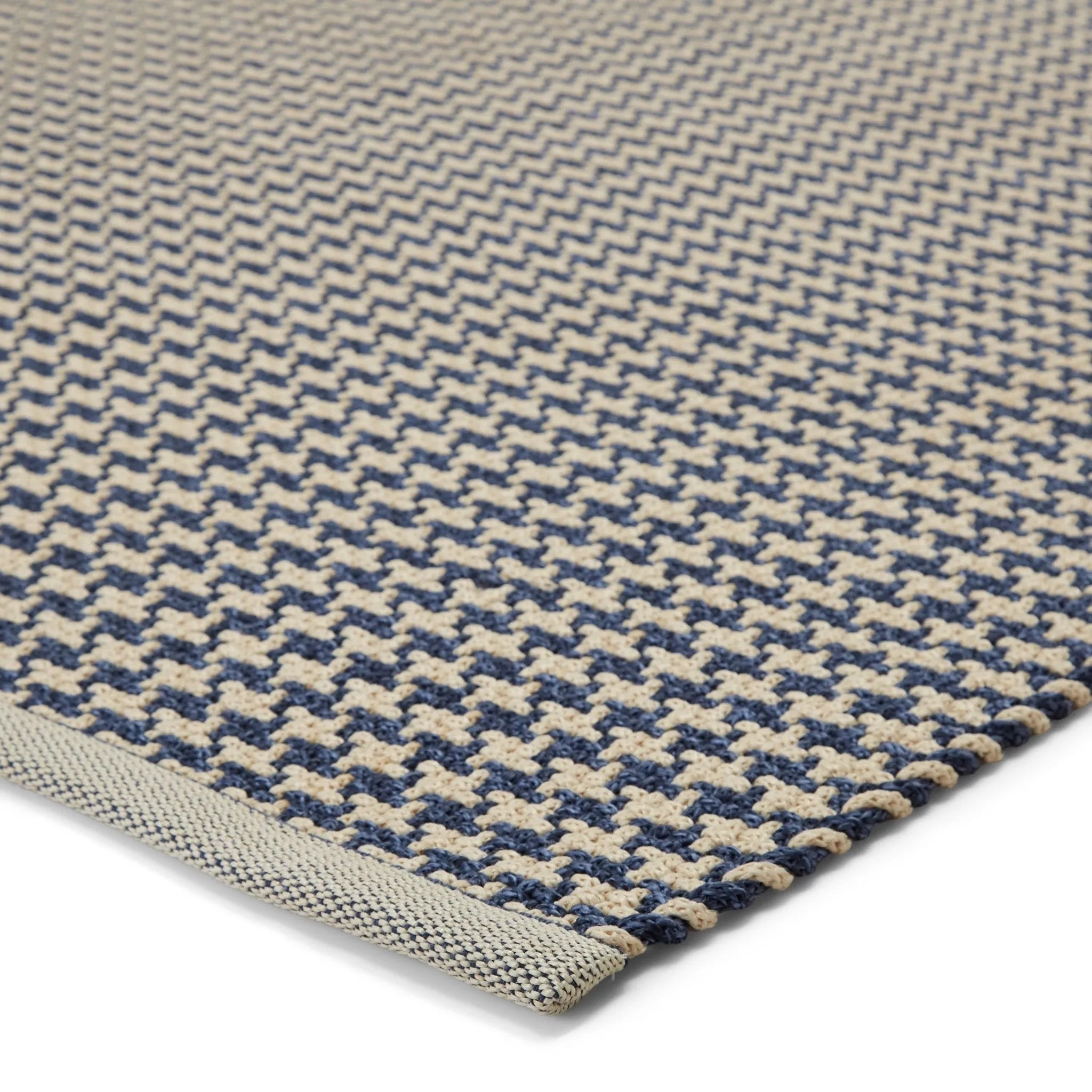 Finlay Fnl01 Houndz Dark Blue/Cream Rug - Baconco