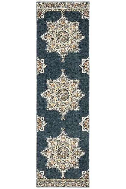 Fiona 5570X Blue/Beige Rug - Baconco