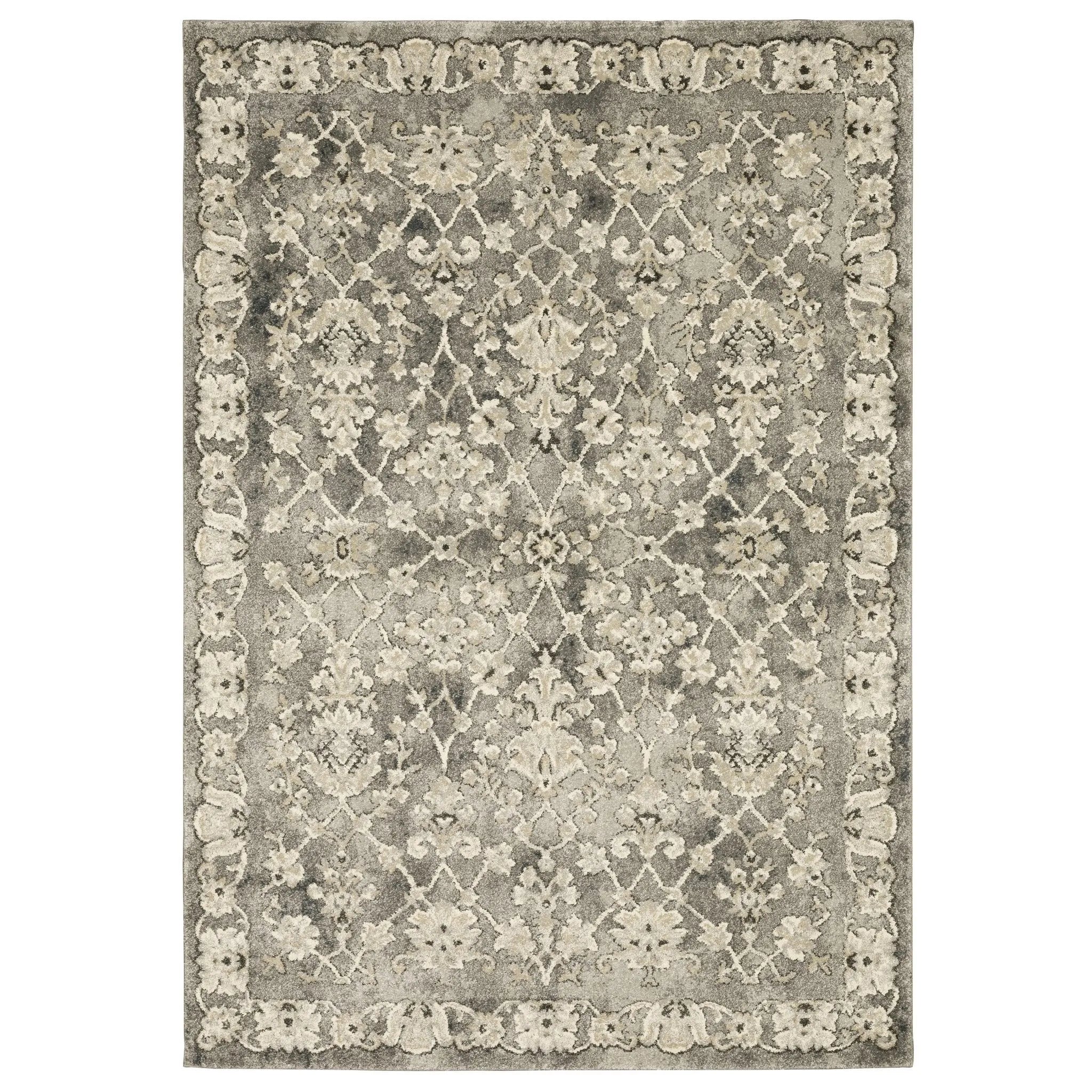 Florence 1002E Grey/Beige Rug - Baconco