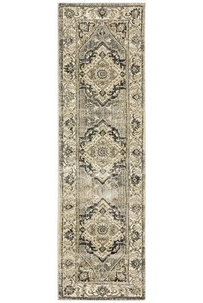 Florence 1805X Beige/Grey Rug - Baconco