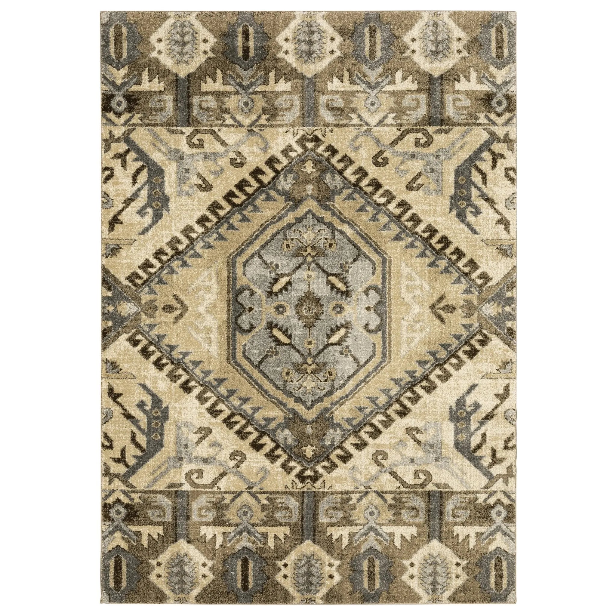 Florence 5090D Beige/Gold Rug - Baconco